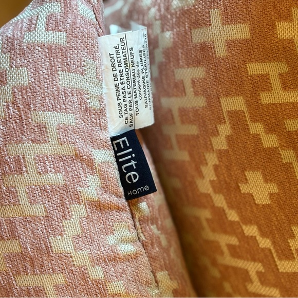 Aztec Patterned Pink Throw Pillows - Picture 3 of 5